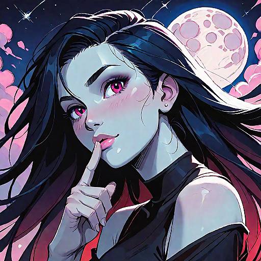 Moonlit Marceline 1990s Finger Pose