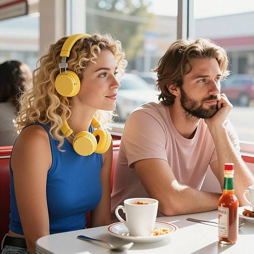 Sunlit Diner Moments: A Cozy Capture