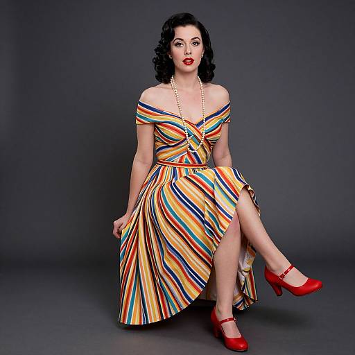 Vintage Glamour Woman Portrait