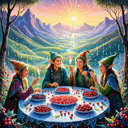 Elves Celebrating Dawn Renewal Ritual
