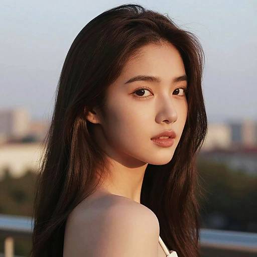 Hyper-Realistic Portrait of Young Lady