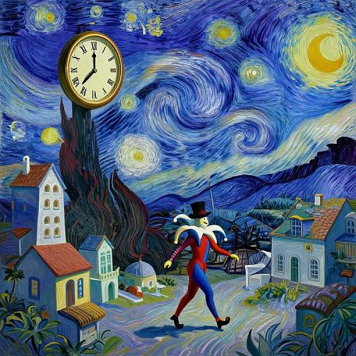 Digital artwork of Vincent van Gogh's 