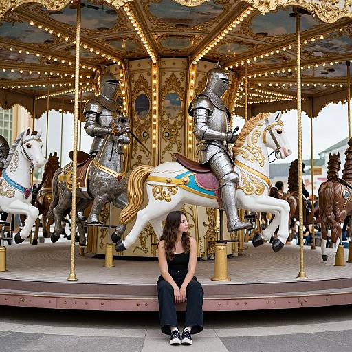 Colossal Knights on Ornate Carousel