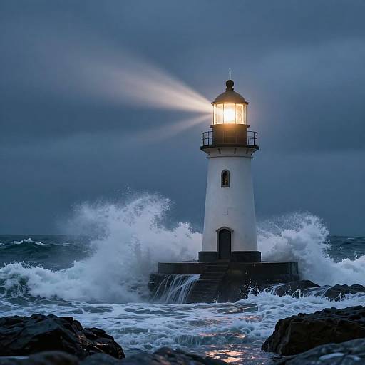 Mystical Lighthouse Sculpture Garden