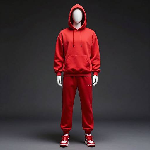 Mannequin in Red Sweat Suit