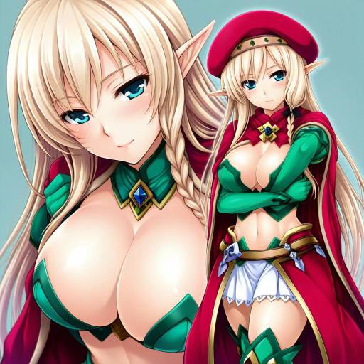 Illustration of Alleyne (queen's blade), queen's blade in the style of Uni8