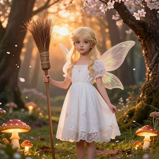 Enchanted Fairy Tale Forest Scene