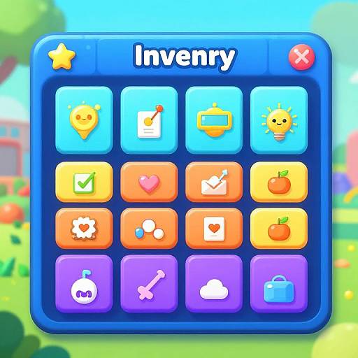 Colorful Sci-Fi Hologram Game UI