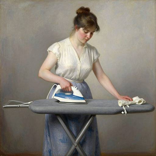 Woman Ironing by Albert Edelfelt