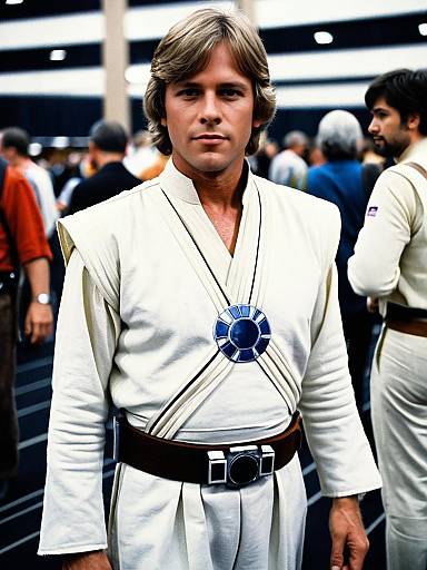 Candid Cosplay of Luke Skywalker at Convention
