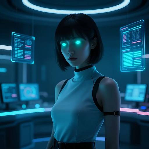 Miss Bellum AI in Cyberpunk Hub