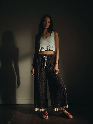 Woman in Bohemian Casual Outfit