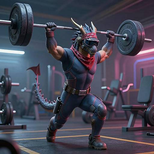 Futuristic Dragon Sprinter in Action