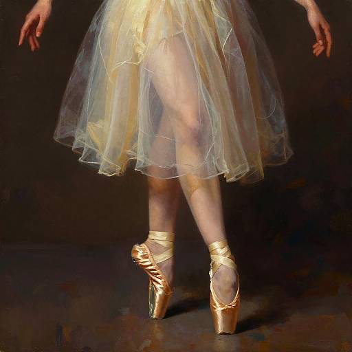 Painterly Portrait of Romantic Ballerina