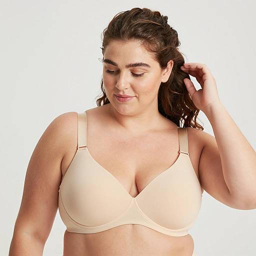 Elegant Plus-Sized Portrait in Beige