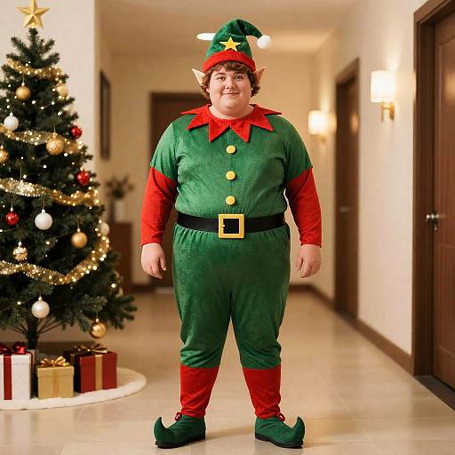 Plus Size Buddy Elf Costume Photo