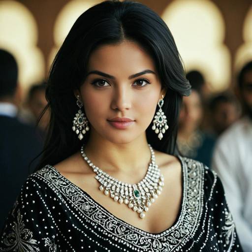 Elegant Arabic Dress with Jewelry Focus