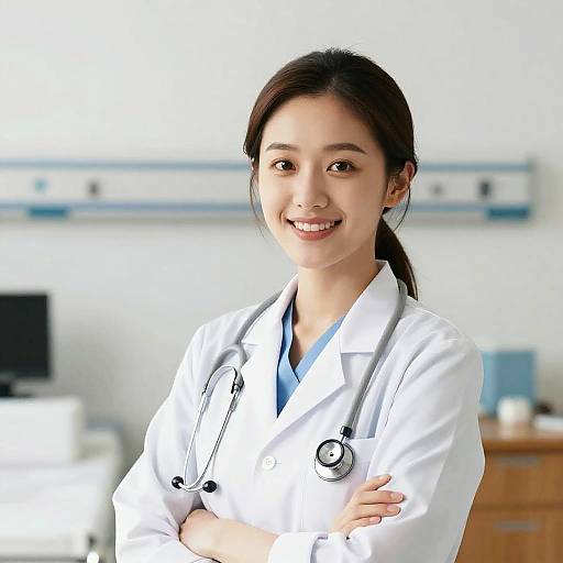 Confident Female Doctor's Reassuring Smile