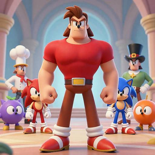 Dynamic Characters in Illuminated Grand Hall