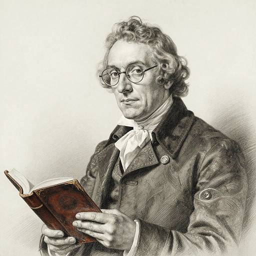 Elegant Scholar Portrait by Ingres