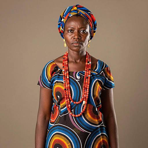 Stunning Portrait of African Traditional Fashion