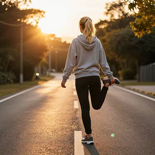 Sunlit Stretch on Curved Road