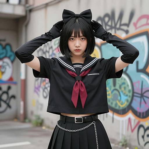 Urban Fashion Shoot with Asian Woman