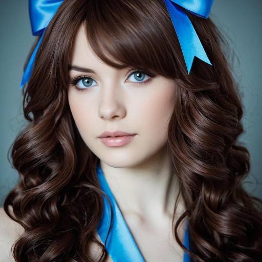 Realistic Brown Wig Cosplay Portrait