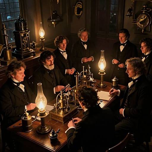 Victorian Inventors' Secret Gathering