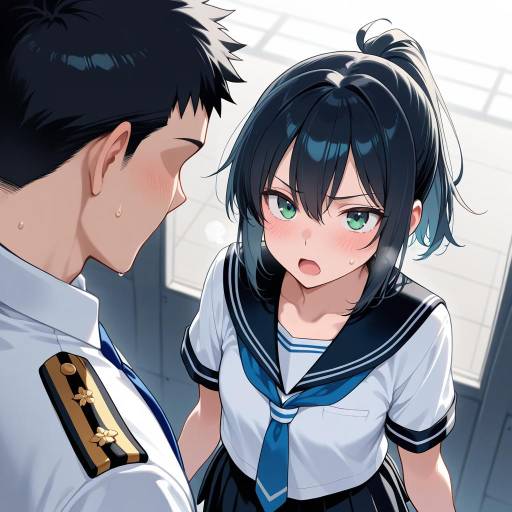 Admiral Kancolle Boy on Carrier Deck