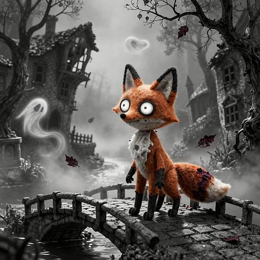 Whimsical Gothic Fox Automaton