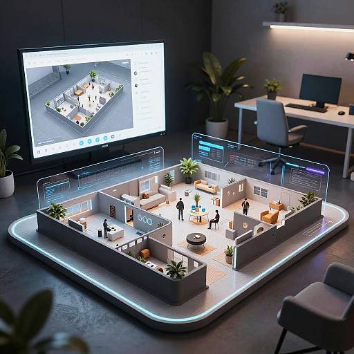AI-Powered Interactive 3D Floor Plan
