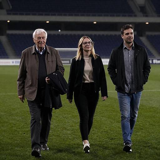 Group of Friends at Stadium Field