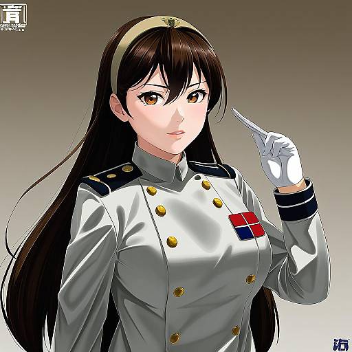 Illustration of Ashigara kai ni (kancolle), kantai collection in the style of Kurozawa yui