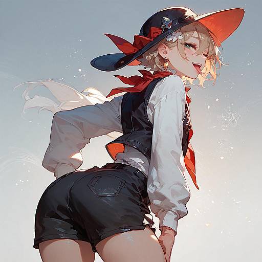 High-Score Anime Femboy Portrait