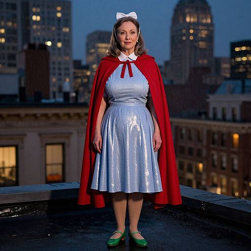 Cinematic Dorothy in Vintage NYC Rooftop