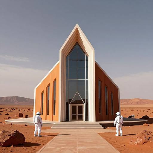 Hypermodern Mars Church by Hadid