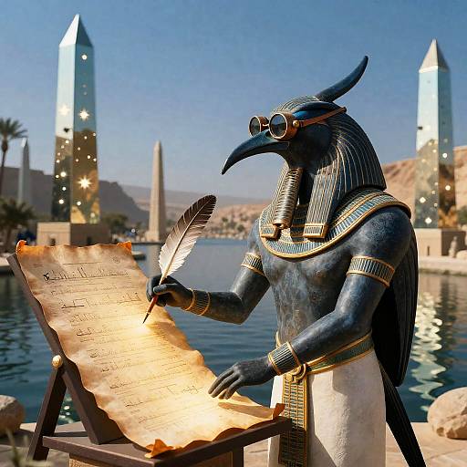 Thoth, Ibis-Headed Archivist of Time
