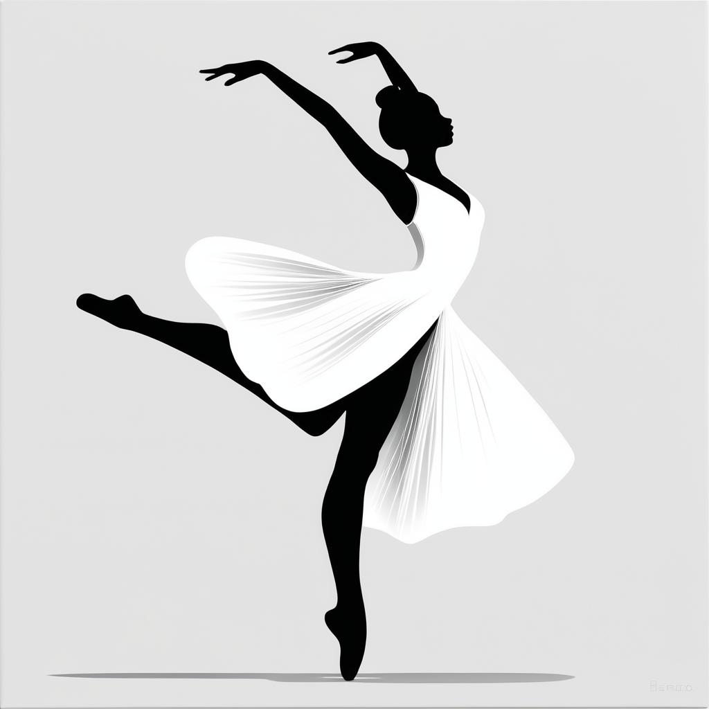 Minimalist Hip-Hop Dancer in Black and White