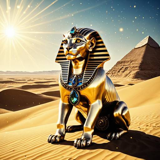 Radiant Fantasy Sphinx in Baroque Style Radiant Fantasy Sphinx in Baroque Style