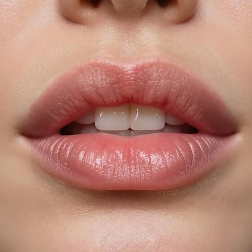 Angelina Jolie Vivid Lip Macro Portrait