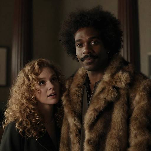 Indoor Portrait of Stylish Couple