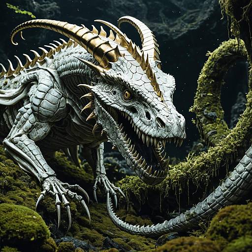 Skeletal Abyssal Leviathan Dragon