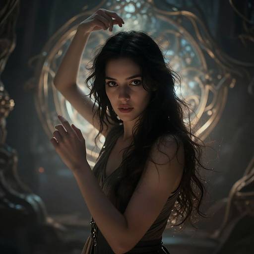 Moody Cinematic Fantasy Maiden Portrait