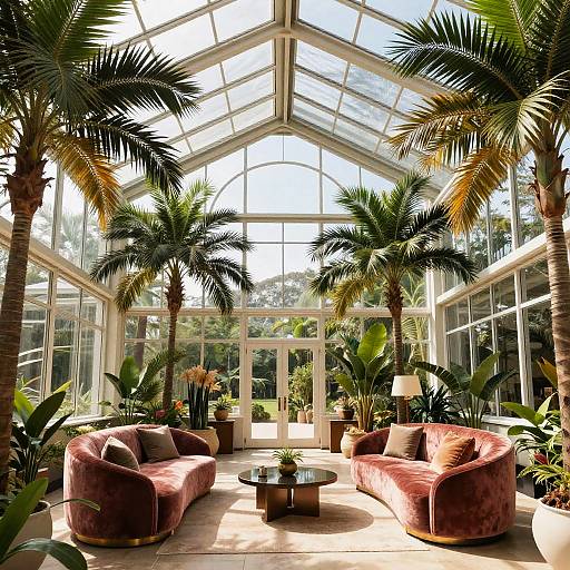 Ultra-Modern Tropical Greenhouse Interior