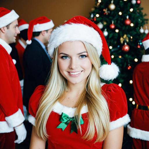 Festive Christmas Party with Santa Costume