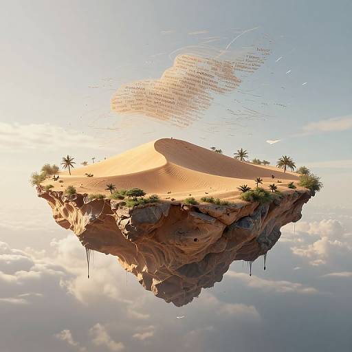 Floating Inverted Desert Island