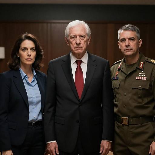 Serious Group Portrait in Professional Attire