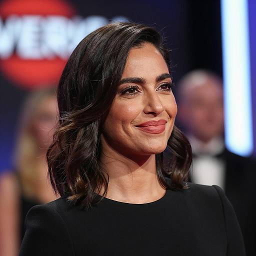 Subtle Smiles and Colorful Lights Portrait