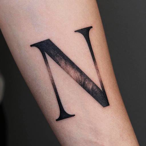 Realistic Acronym Forearm Tattoo